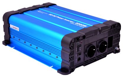 Bild von Spannungswandler FS2000DR 12V 2000 Watt reiner Sinus Blau Inverter mit Display