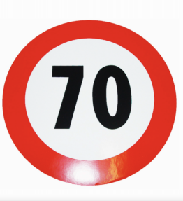 Geschwindigkeits-Begrenzungs-Schild 70 km/h