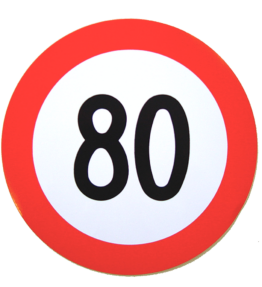 Geschwindigkeits-Begrenzungs-Schild 80 km/h